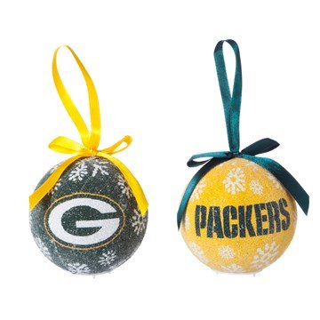 LED Boxed Ornament Set of 6, Green Bay Packers