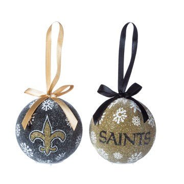 LED Boxed Ornament Set of 6, New Orleans Saints