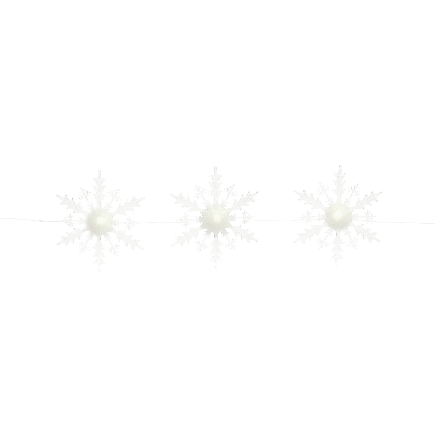 LED Lighted Snowflake Strand 5"L