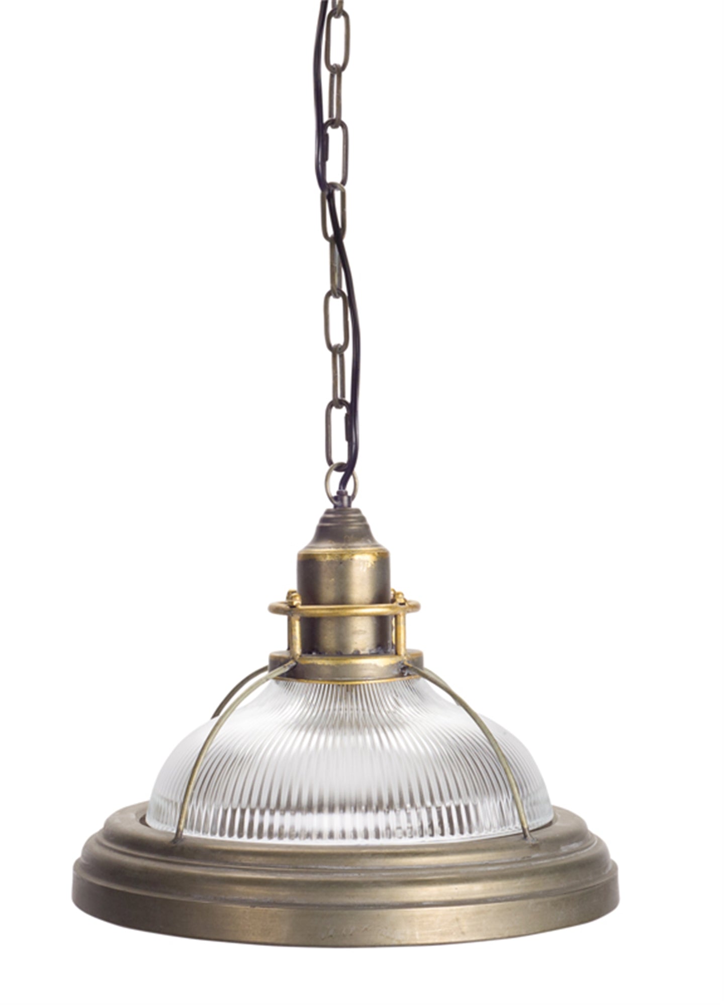 Brushed Metal Dome Ceiling Light 16"D