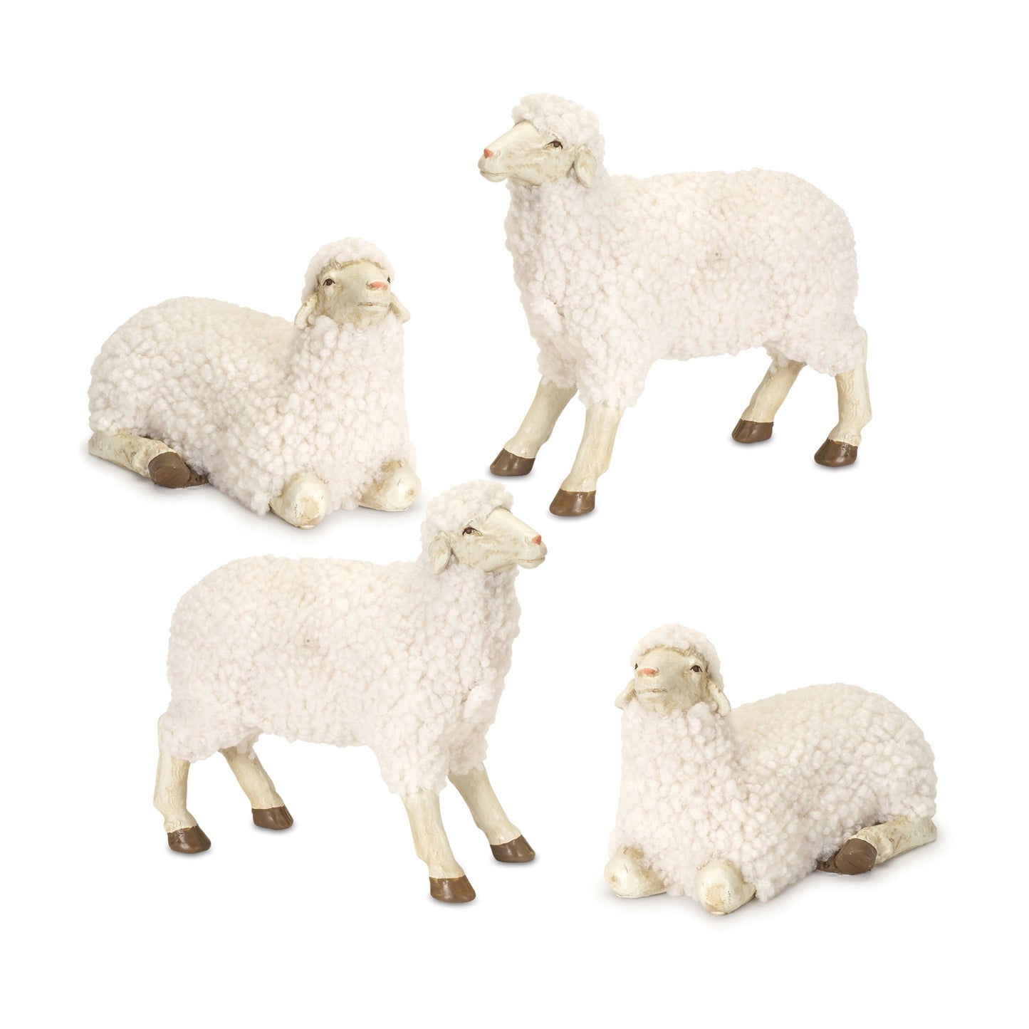 White Tabletop Sheep Figurine (Set of 4)