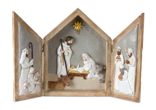 Nativity Arch Box with Tri Fold Design 16"L