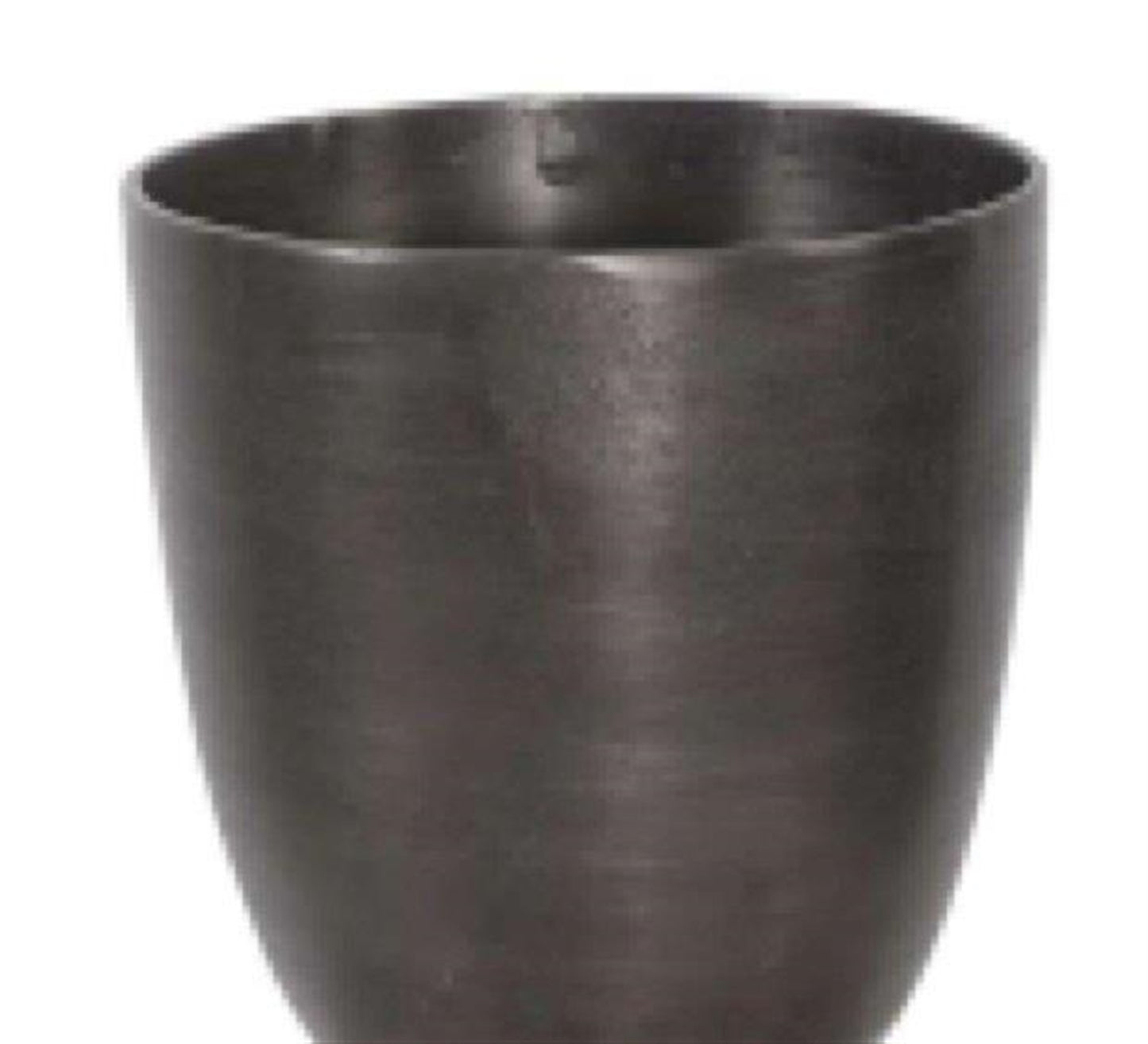 Aluminum Planter or Vase with Handles 12.75"H