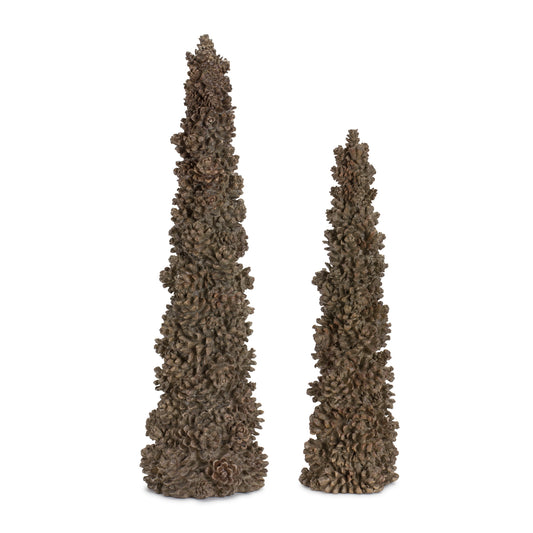 Pine Cone Holiday Tree Décor (Set of 2)