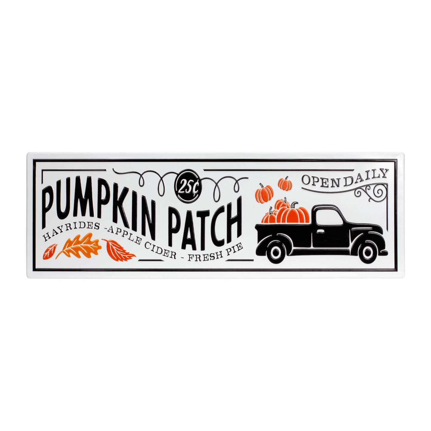 Vintage Design Metal Pumpkin Patch Sign 26.5"L