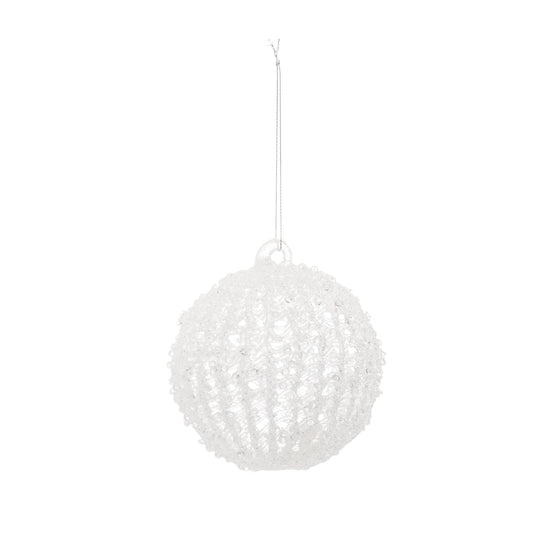 Beaded Glass Ball Ornament (Set of 6)