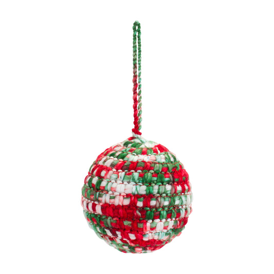 Knitted Ball Ornament (Set of 4)