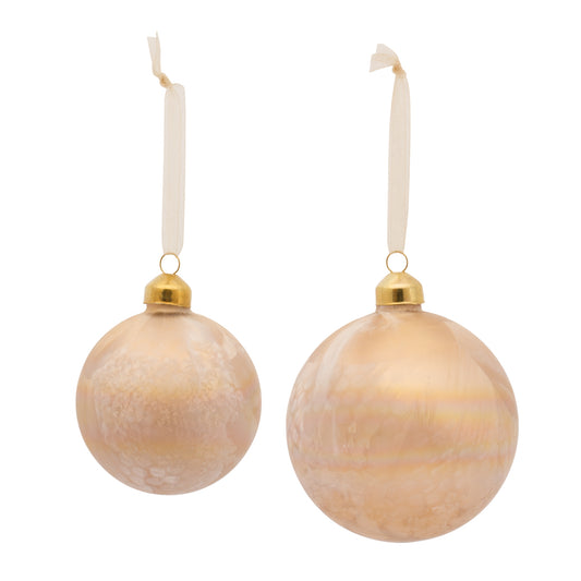 Gold Brushed Ball Ornament (Set of 6)