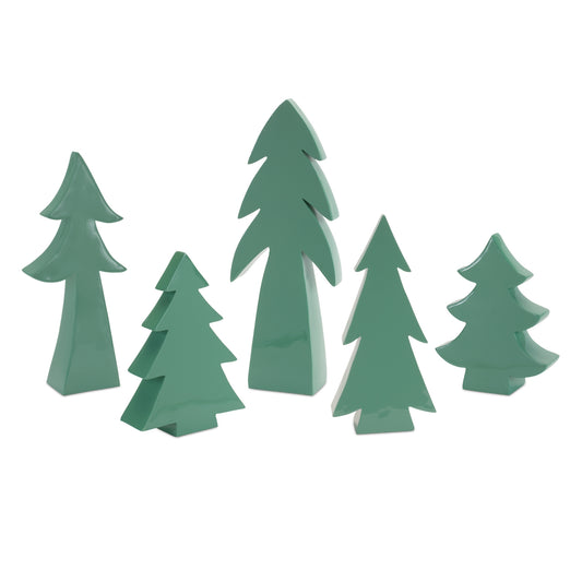 Whimsical Tabletop Pine Tree (Set of 5)