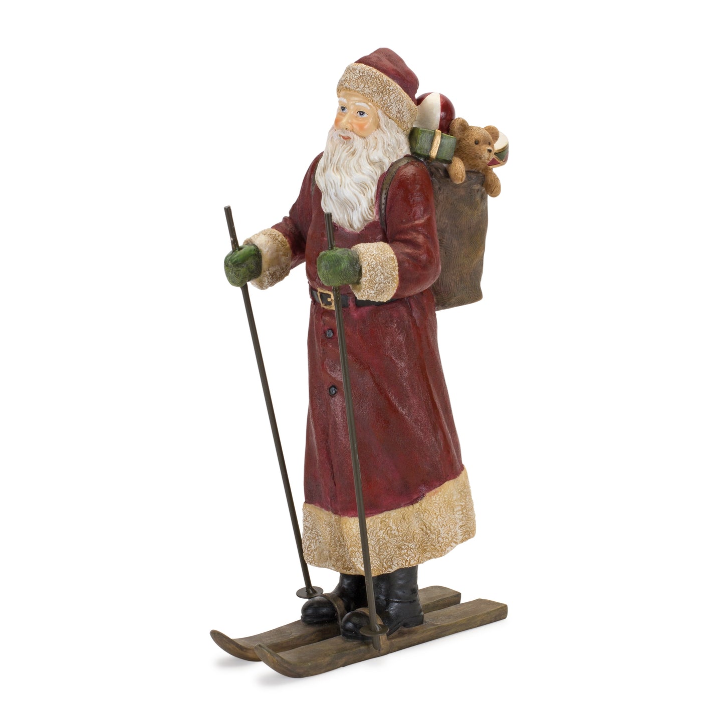 Santa on Skis Figurine 13.25"H
