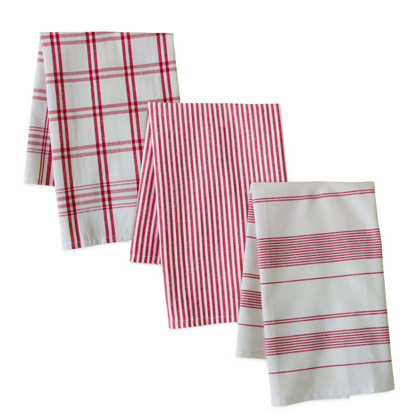 Red Striped Tea Towel (Set of 3)