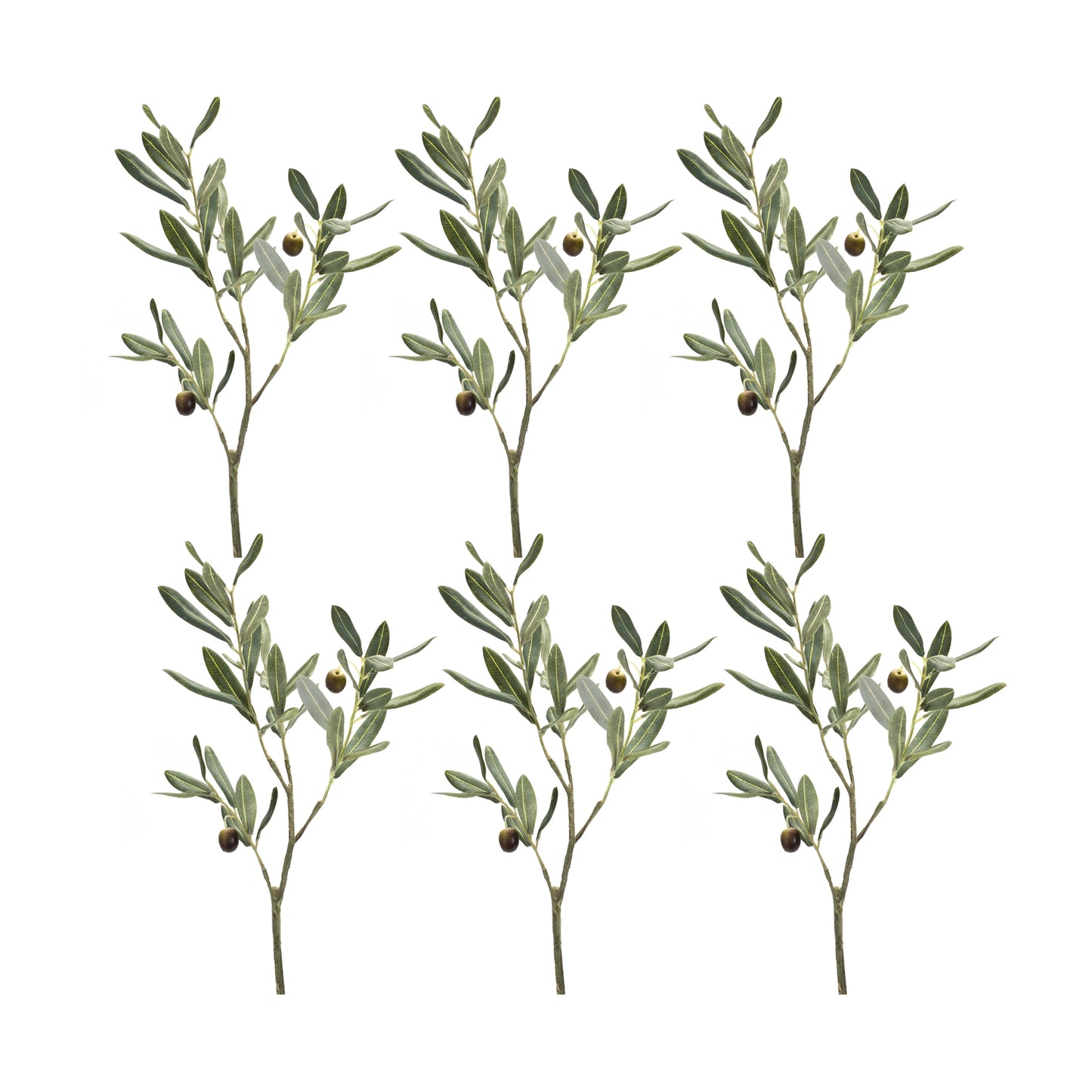 Olive Leaf Branch Spray (Set of 6)