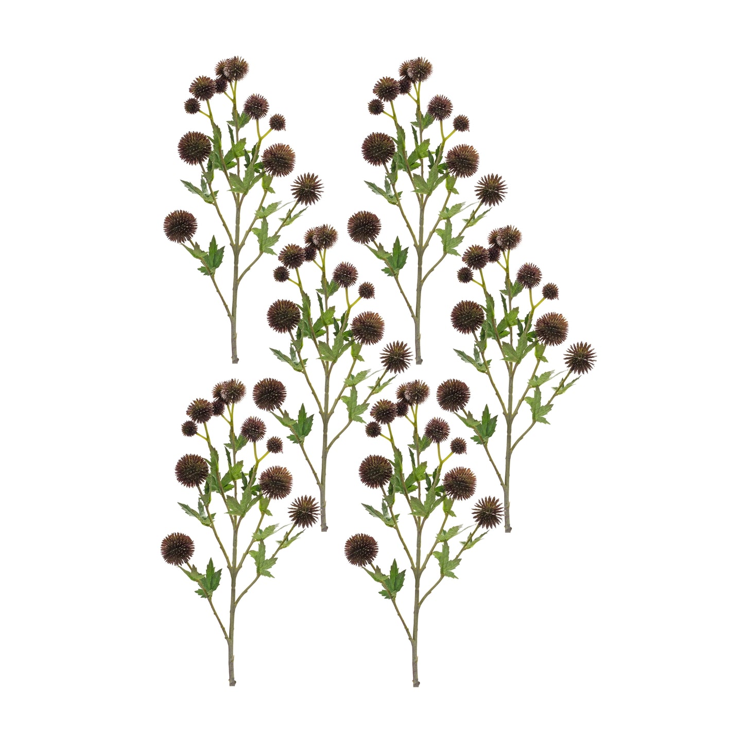 Brown Allium Floral Spray (Set of 6)