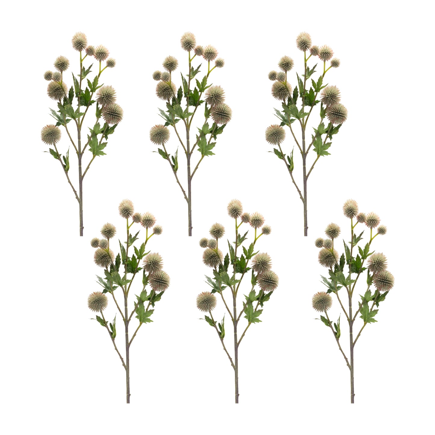 Sage Allium Floral Spray (Set of 6)