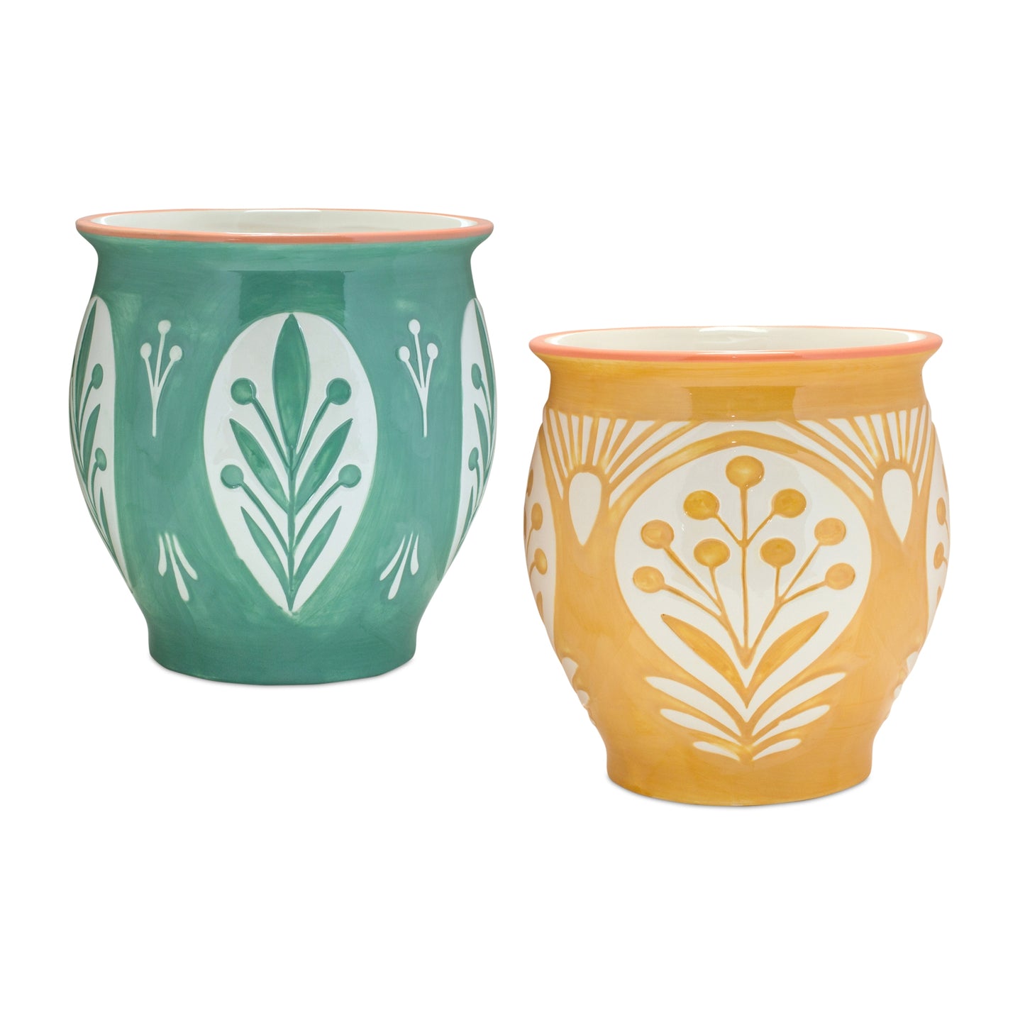 Decorative Ceramic Pot (Set of 2)
