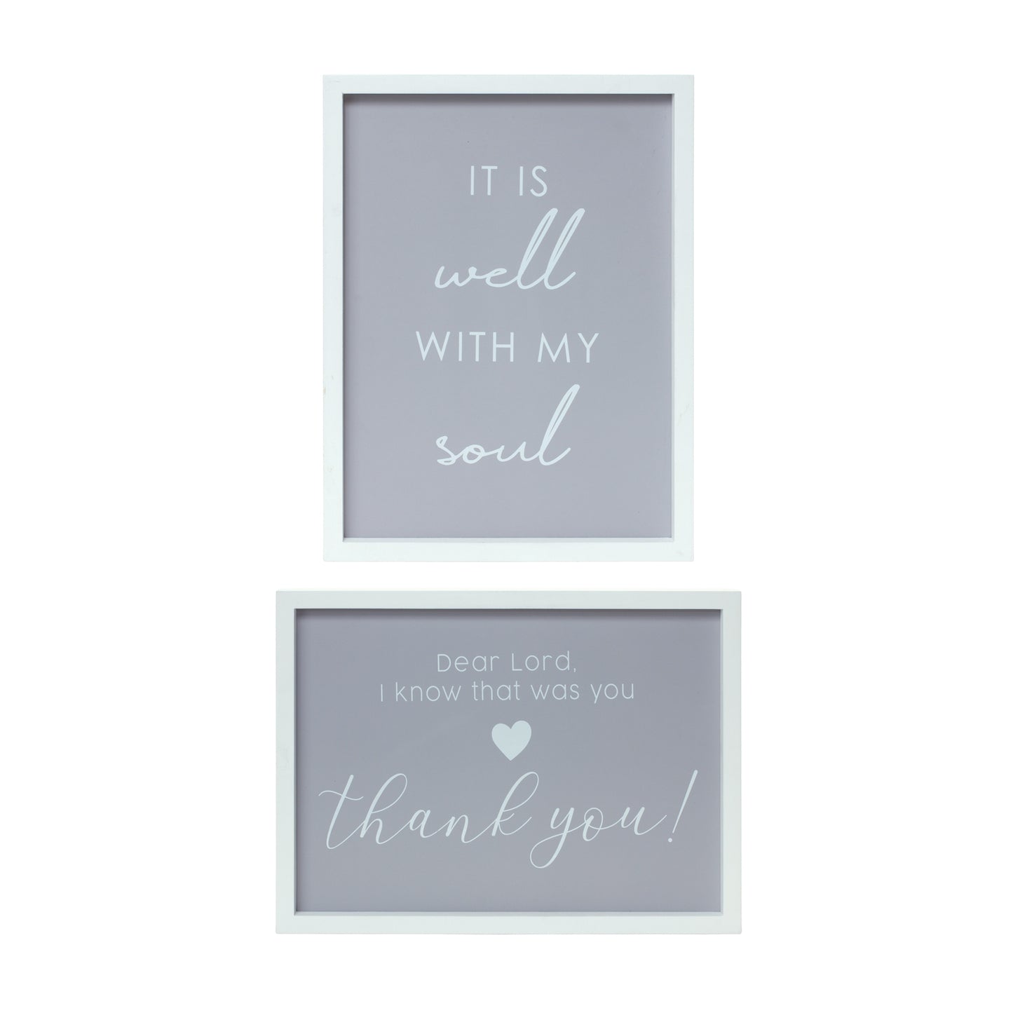 It Is Well and Thank You Wooden Plaque (Set of 2)