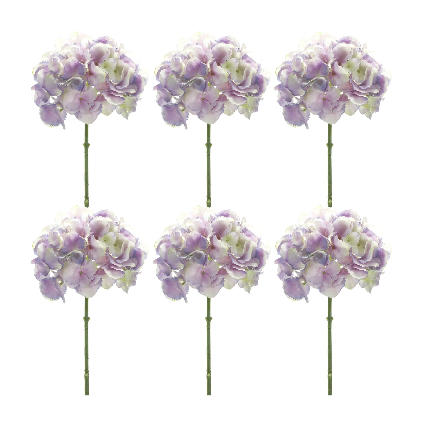 Varigated Lavender Hydrangea Flower Stem (Set of 6)