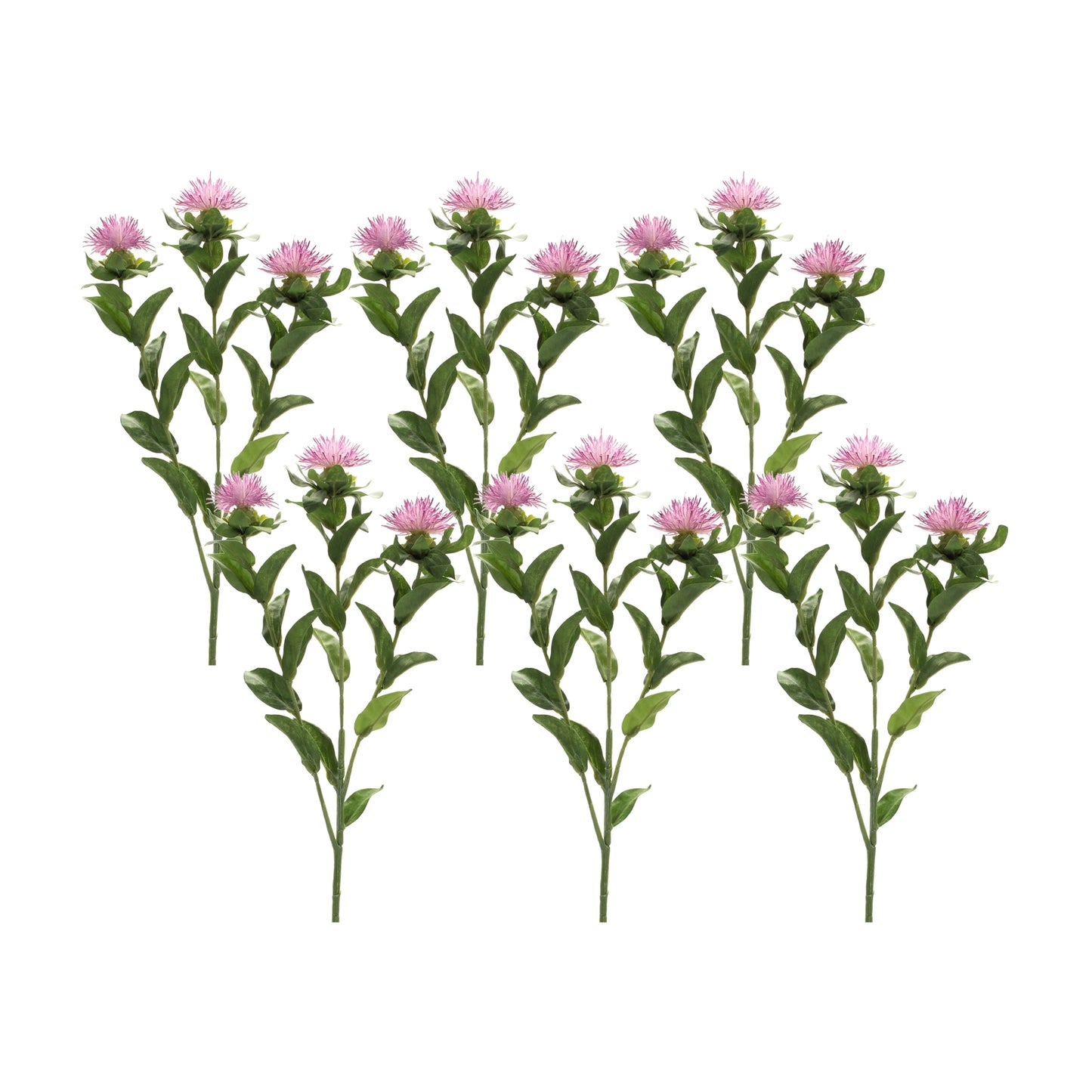 Pink Thistle Floral Spray (Set of 6)