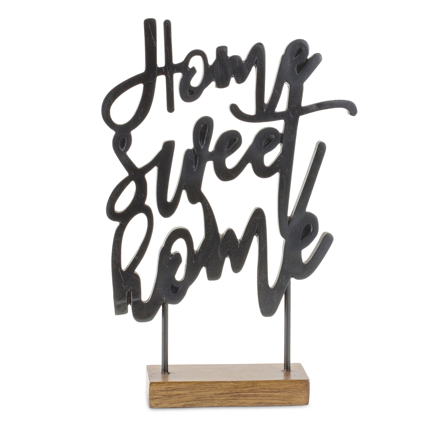 Home Sweet Home Sentiment Sign with Wood Base 11.25"H