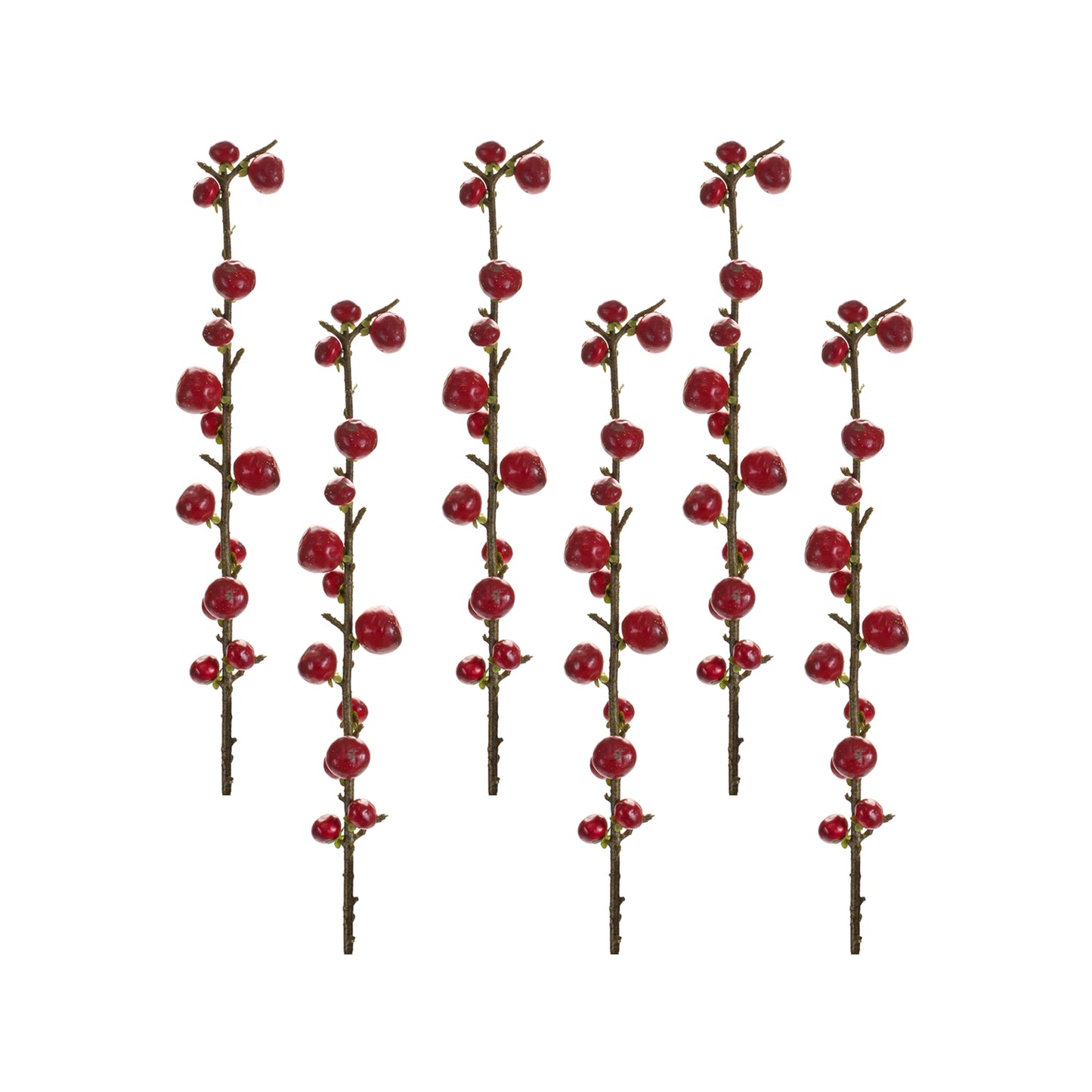 Red Berry Twig Stem (Set of 6)