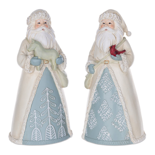Winter Santa Figurine (Set of 2)