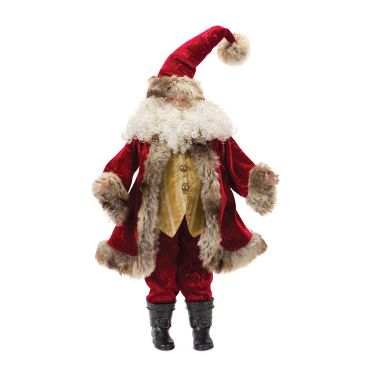 Fur Hood Santa 24"H