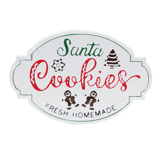Santa Cookies Sign 18.25"L