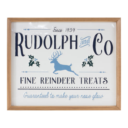 Rudolf & Co Reindeer Sign 15.75"L