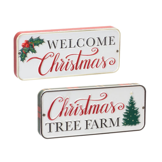 Christmas Tree Sentiment Sign (Set of 6)
