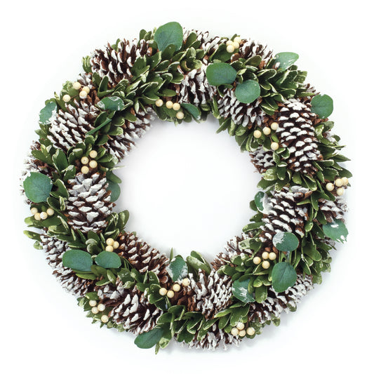 Cone and Berry Wreath 20"D