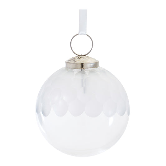 Clear Glass Ball Ornament (Set of 6)