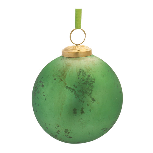 Distressed Glass Ball Ornament (Set of 6)