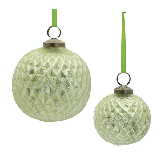 Textured Glass Ball Ornament (Set of 6)