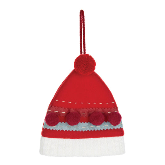 Plush Stocking Hat Ornament (Set of 24)