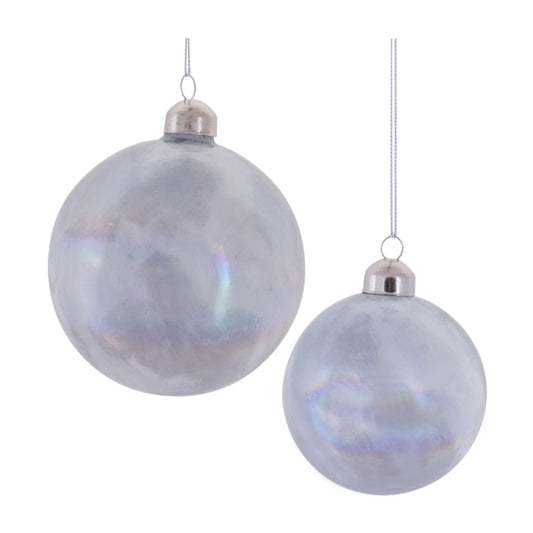 Irredescent Glass Ball Ornament (Set of 12)