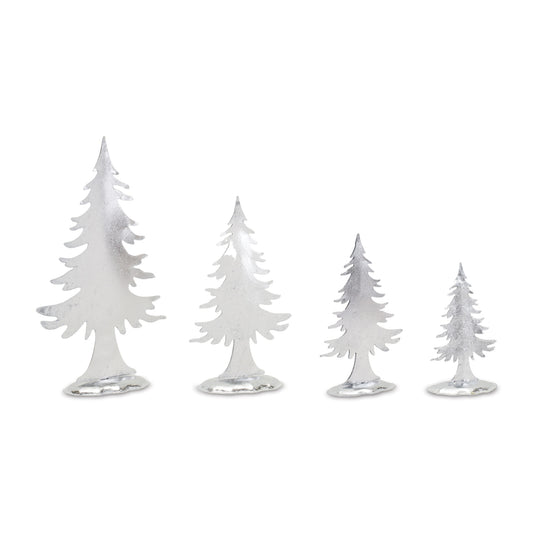 Metal Pine Tree Décor (Set of 8)