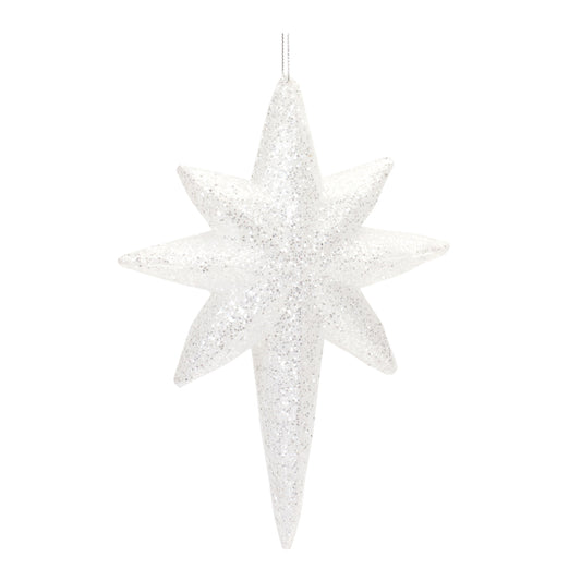 Clear Acrylic Star Drop Ornament (Set of 24)