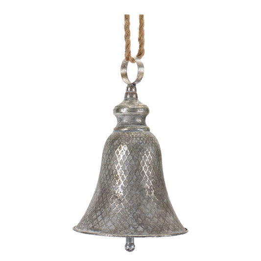 Rustic Metal Bell Ornament (Set of 2)