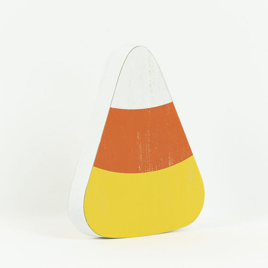 6.75x8x1 wd cutout (CANDY CORN) yl/or/wh UPC: 810071257834
