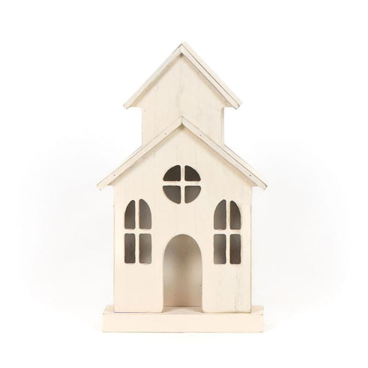 5.5x10x2 cutout house (CHURCH) wh